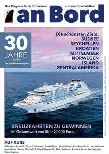 Das vorlufige Cover der Jubilumsausgabe von An Bord