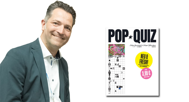 Fabian Beich, Head of Operations bei Keesing Deutschland, m�chte mit dem neuen R�tselmagazin Pop Quiz junge Menschen f�r das R�tselgenre begeistern � Foto: Keesing Deutschland