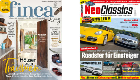 v.l.: Die Cover der Newcomer FINCA Living und NeoClassics