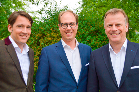 Vincent Nolte, Jochen Gerlach und J�rg Howaldt (v. l. n. r.) werden die Gesch�ftsf�hrung des neuen Presseservice Nord bilden.