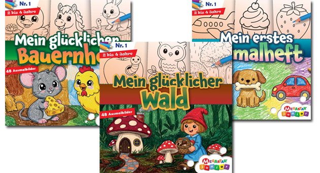 Keesing veröffentlicht Malhefte für Kinder im Vorschulalter -