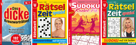 Ab 14. Januar im Handel: vier neue Rtselmagazine aus dem Kelter Verlag