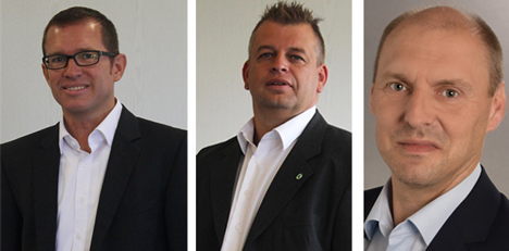 Martin Schuster, Markus Medritzky und Frank Biener (v.li.)haben neue Positionen beim NPV- Fotos: NPV