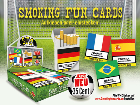 Smoking Fun Cards zur Fuball-WM