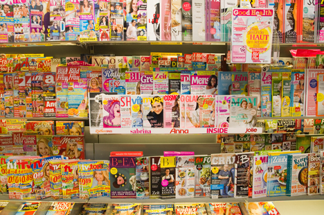 Jeder fnfte Leser entscheidet erst am Presseregal, welches Magazin er kauft. Foto: Presse Fachverlag/ JF